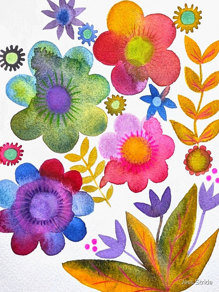 Watercolour Flowers by Jess Stride T-Shirts, Hoodie, Sweatshirt | BlankRebels.com (Image 2)