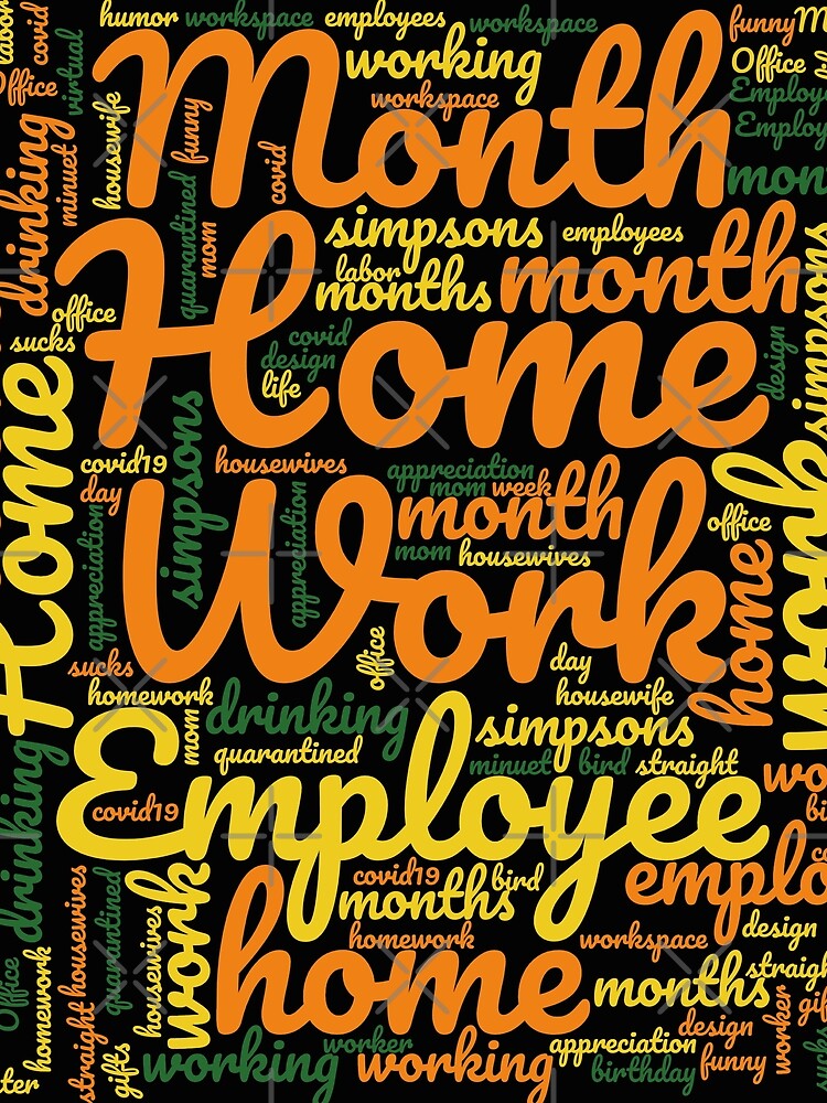 Work From Home Employee Of The Month by AmberSiraj T-Shirts, Hoodie, Sweatshirt | BlankRebels.com (Image 2)