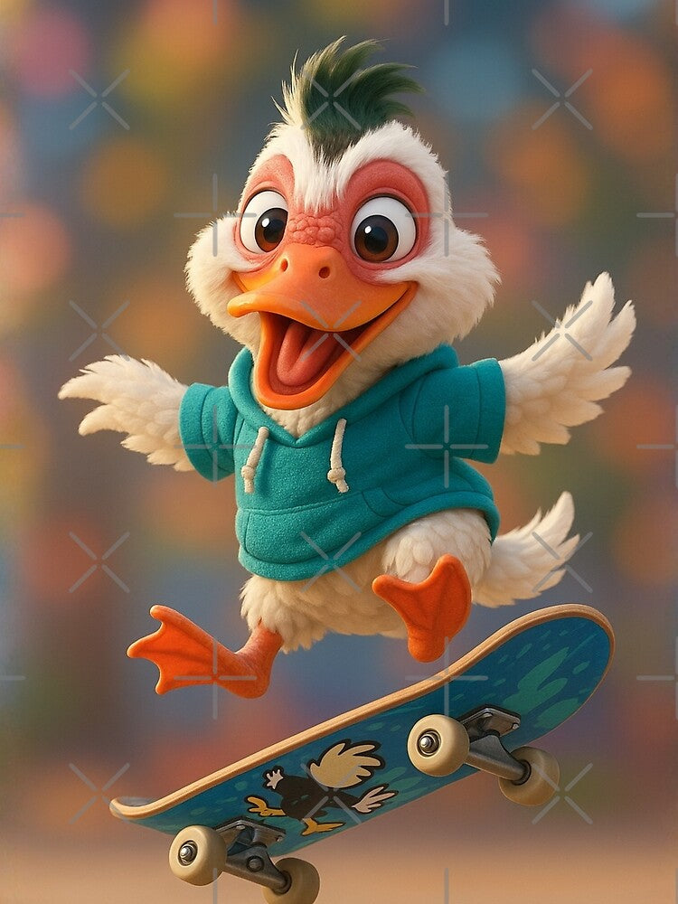 Skater Muscovy Duck by Sillytoe T-Shirts, Hoodie, Sweatshirt | BlankRebels.com (Image 2)