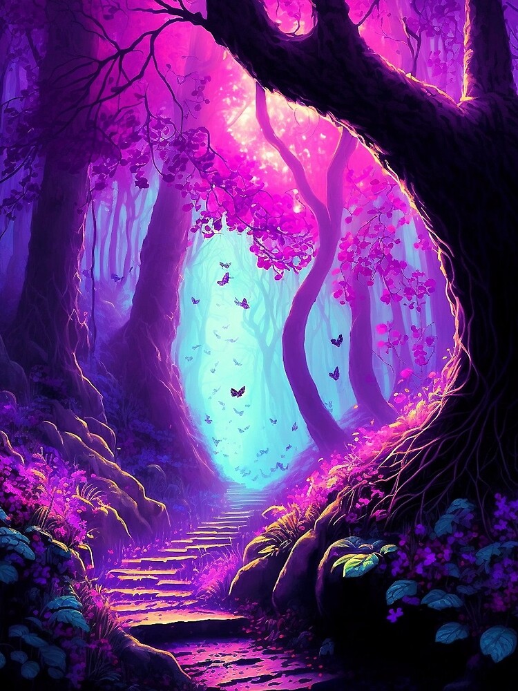 Deep Enchanted Butterfly Forest by Digital-Castle T-Shirts, Hoodie, Sweatshirt | BlankRebels.com (Image 2)