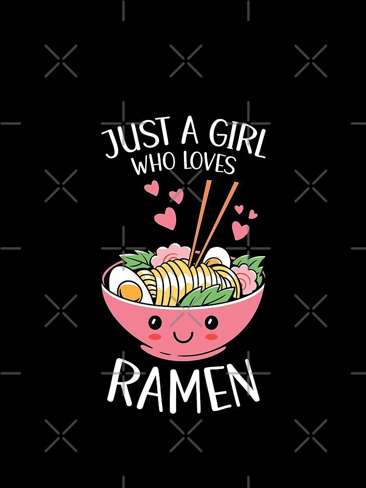 Just A Girl Who Loves Ramen Cute Kawaii by OnepixArt T-Shirts, Hoodie, Sweatshirt | BlankRebels.com (Image 2)