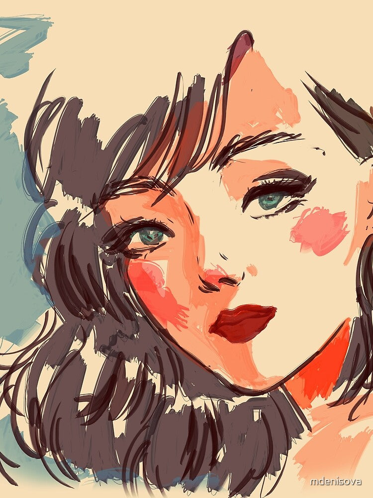 pop art mdenisova: lovely girl by mdenisova T-Shirts, Hoodie, Sweatshirt | BlankRebels.com (Image 2)