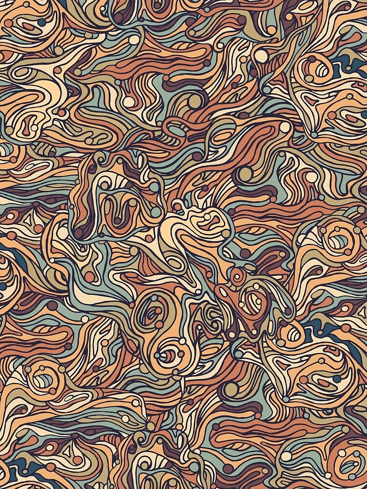 Abstract colorful hand drawn curly pattern design by Somberlain T-Shirts, Hoodie, Sweatshirt | BlankRebels.com (Image 2)