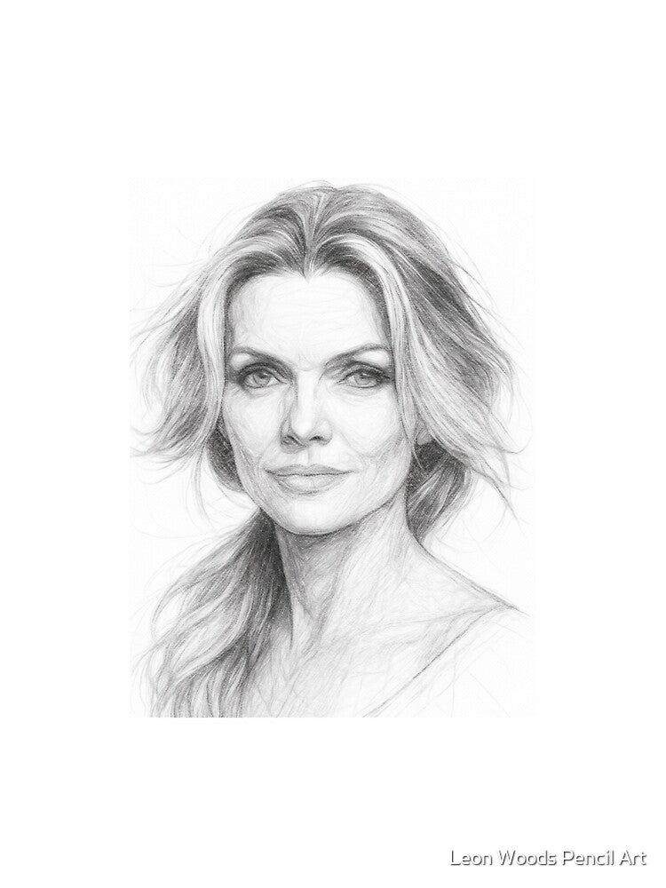 Actress Pencil Portrait by Leon Woods Pencil Art T-Shirts, Hoodie, Sweatshirt | BlankRebels.com (Image 2)
