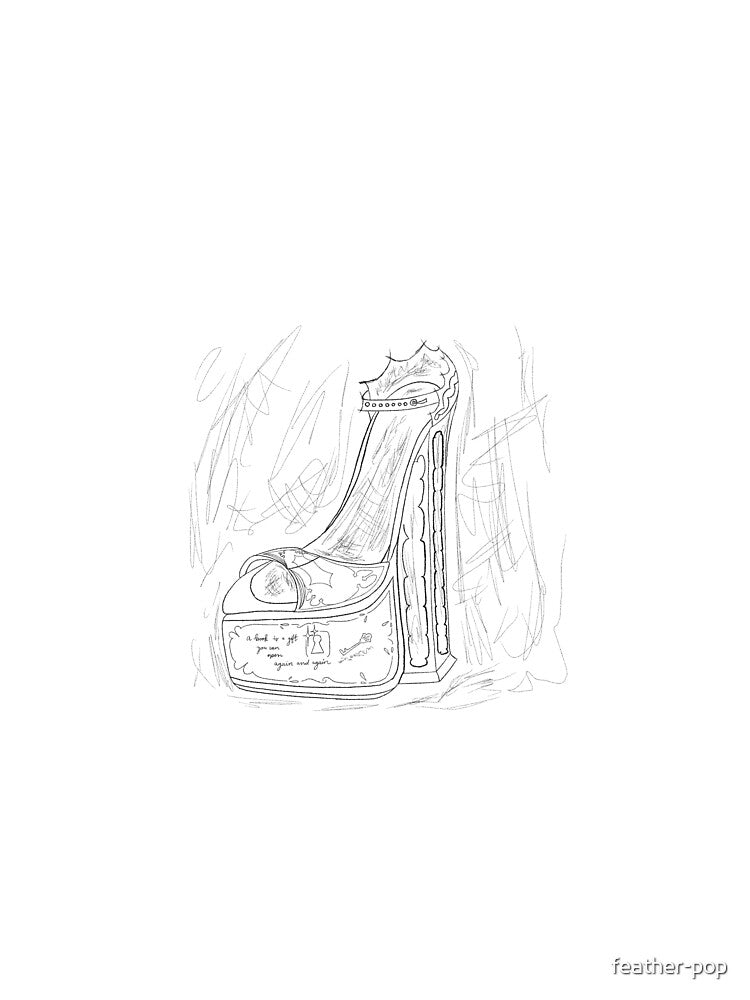 Open Book High Heel Sketch by feather-pop T-Shirts, Hoodie, Sweatshirt | BlankRebels.com (Image 2)