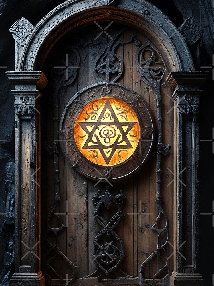 The Locked Archive Door – Mysterious Gothic Academia Artwork by semenol T-Shirts, Hoodie, Sweatshirt (Image 2)