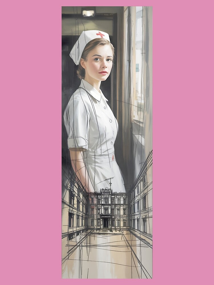 Vintage Nurse Portrait Sketch Png By Merch, Limited Edition by MichaelbmOver T-Shirts, Hoodie, Sweatshirt (Image 2)