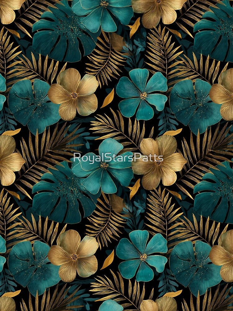 Chic Tropical Floral  - Birth Flower Motif  - Gifts For Boyfriend by RoyalStarsPatts T-Shirts, Hoodie, Sweatshirt (Image 2)