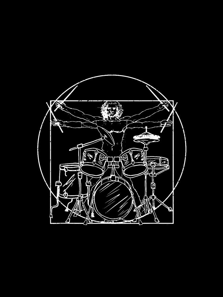 Renaissance Sketch Drummer Gift Drums Drawing by Stoorn621 T-Shirts, Hoodie, Sweatshirt | BlankRebels.com (Image 2)