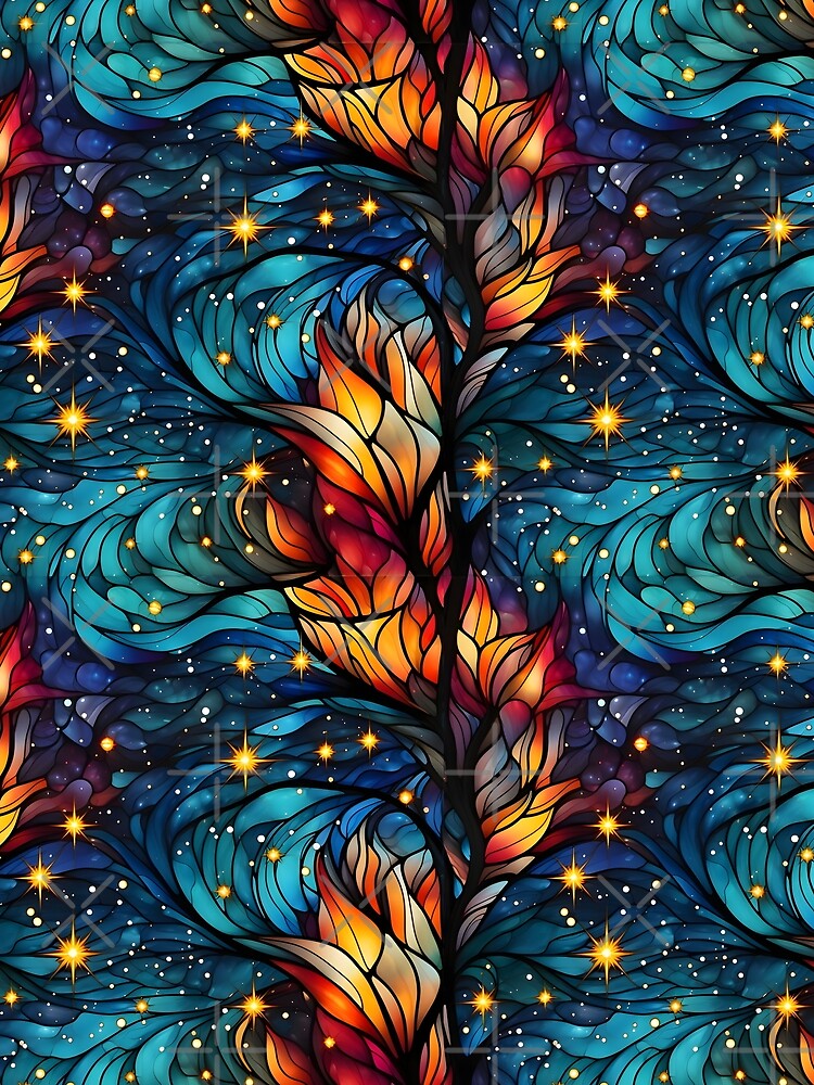 Stained Glass Galaxy by ArtfulVixen T-Shirts, Hoodie, Sweatshirt | BlankRebels.com (Image 2)