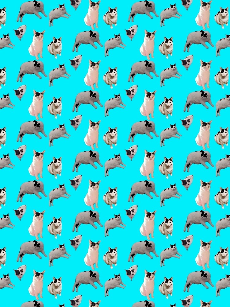 Cowboy the Manx Cat allover pattern in turquoise by Oceandiana T-Shirts, Hoodie, Sweatshirt | BlankRebels.com (Image 2)