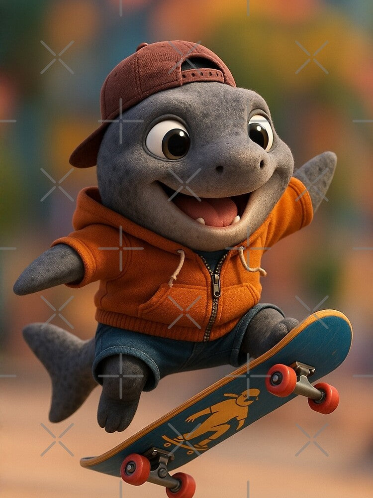 Skater Pacific Sleeper Shark by Sillytoe T-Shirts, Hoodie, Sweatshirt | BlankRebels.com (Image 2)