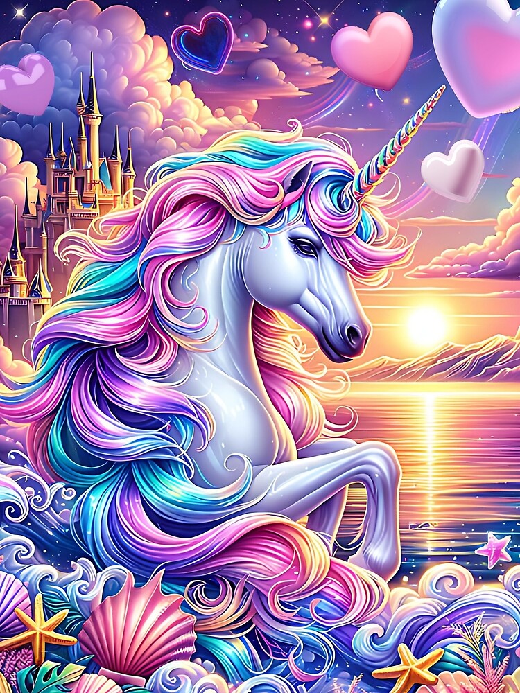 Unicorn Sunset at the Sea by I-I-Trading-Co T-Shirts, Hoodie, Sweatshirt | BlankRebels.com (Image 2)