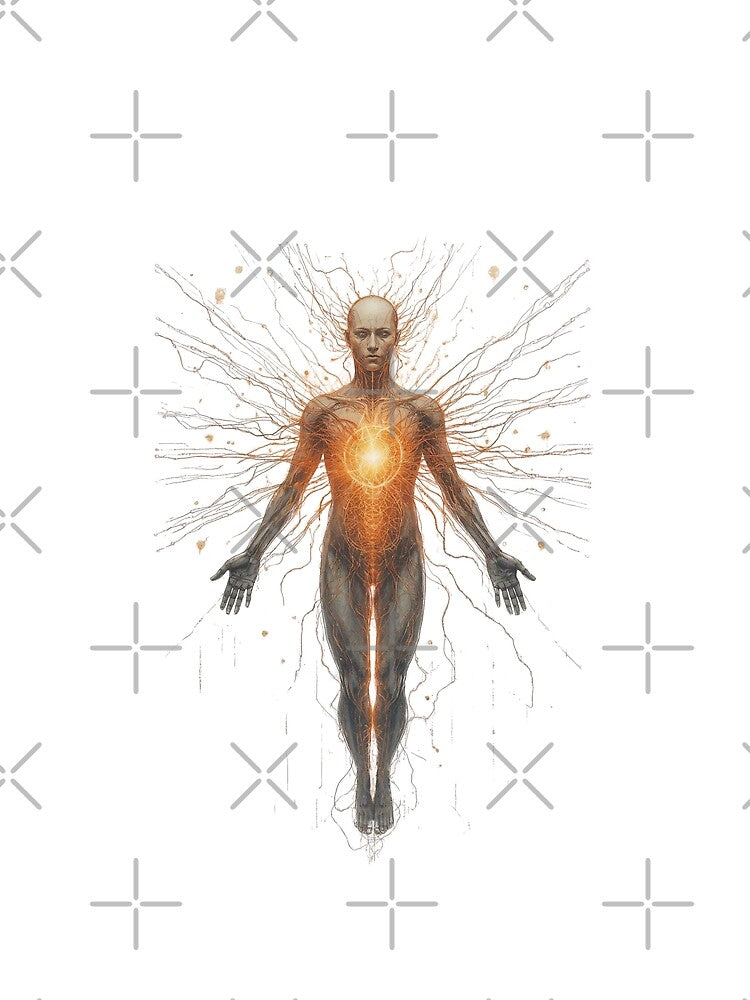 Human & AI Symbiosis – Hand-Drawn Sketch Futuristic Art by Jennah T-Shirts, Hoodie, Sweatshirt | BlankRebels.com (Image 2)