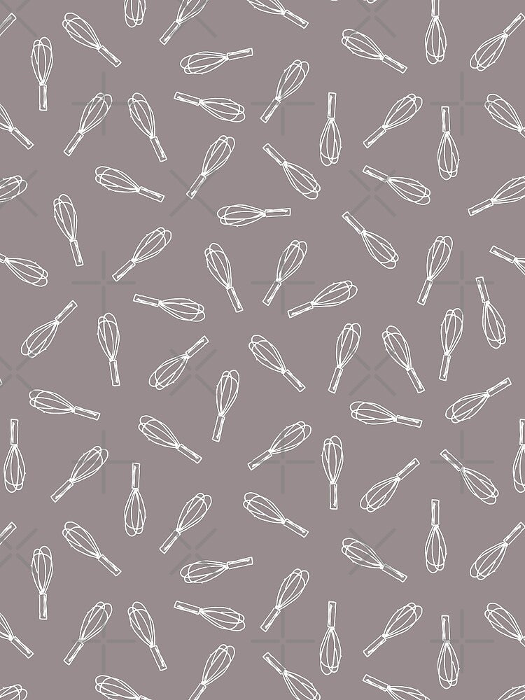 Vector simple grey kitchen whisks seamless doodle pattern background. by jamiesoondesign T-Shirts, Hoodie,... (Image 2)