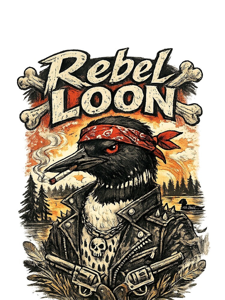 Wild Rebel Loon – Bold Alternative Bird Design by mohyocbra T-Shirts, Hoodie, Sweatshirt | BlankRebels.com (Image 2)