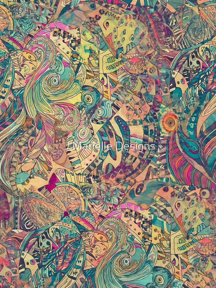 Retro Hippie: Colorful Mosaic by J Marielle Designs T-Shirts, Hoodie, Sweatshirt | BlankRebels.com (Image 2)