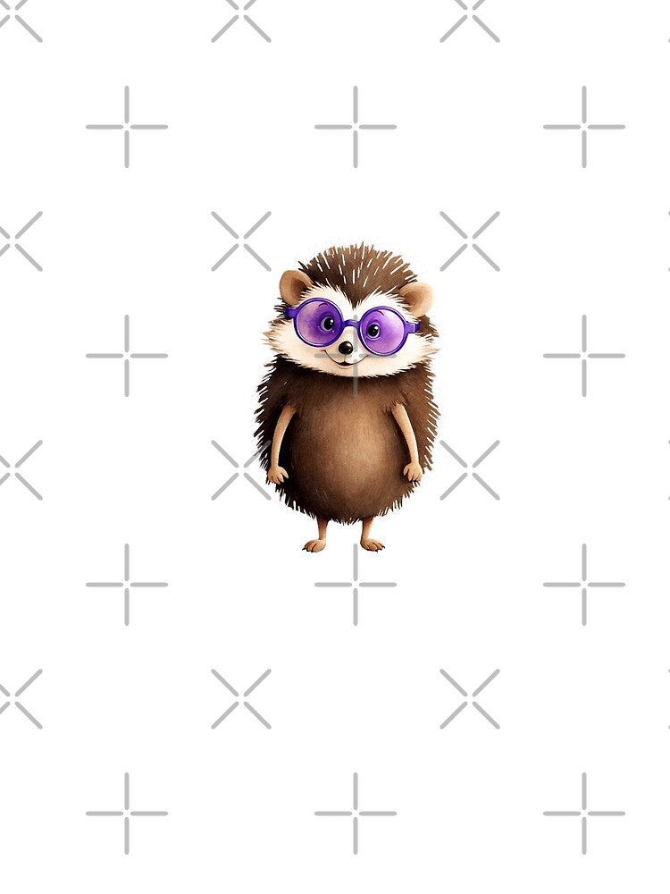 Watercolor Animal Character is wearing glasses by Victoria Riabov T-Shirts, Hoodie, Sweatshirt | BlankRebels.com (Image 2)