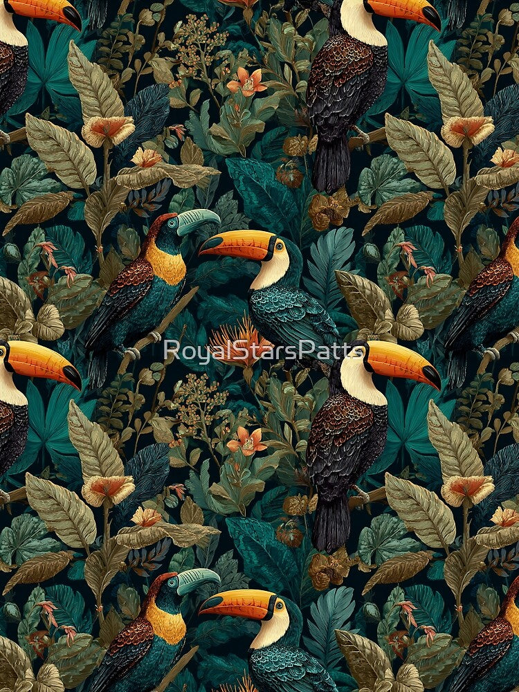 Beautiful Charming Tropical Flower Print For Get Well Gift by RoyalStarsPatts