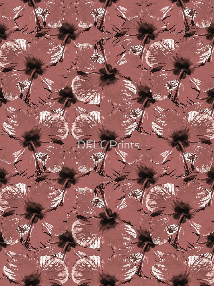 Hibiscus Flowers Collage Pattern Design by DFLC Prints T-Shirts, Hoodie, Sweatshirt | BlankRebels.com (Image 2)