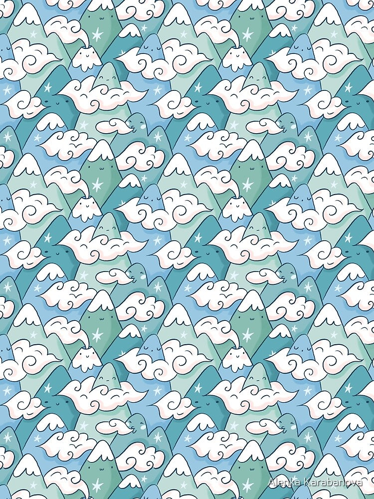Cute landscape print by Alenka Karabanova