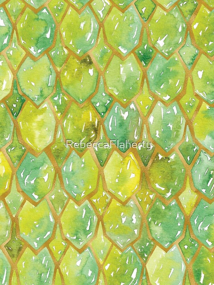 Dragon Scales | Green and Gold by RebeccaFlaherty T-Shirts, Hoodie, Sweatshirt | BlankRebels.com (Image 2)