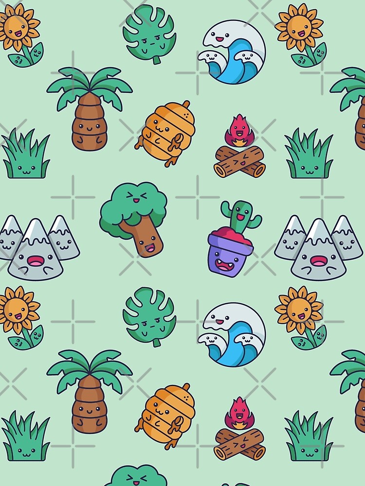 Cute Kawaii Nature Things Sticker Pack by ShareYourFaith T-Shirts, Hoodie, Sweatshirt | BlankRebels.com (Image 2)