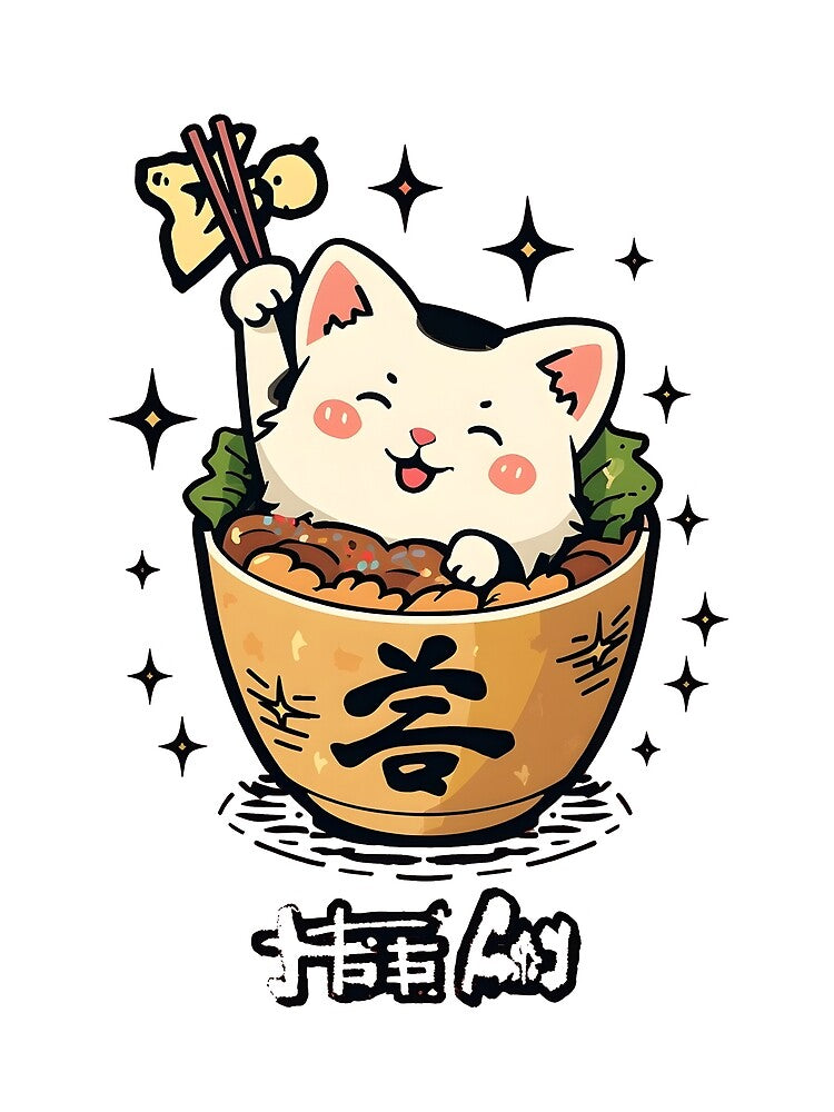 Cat and Ramen by Uglyandcute T-Shirts, Hoodie, Sweatshirt | BlankRebels.com (Image 2)