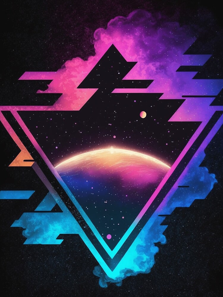 Vaporwave Stardust Nebula by VhsNeon T-Shirts, Hoodie, Sweatshirt | BlankRebels.com (Image 2)