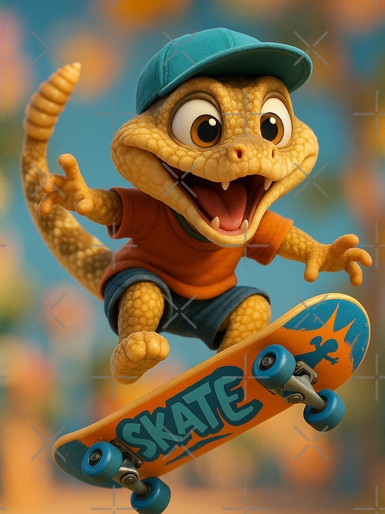 Skater Mojave Rattlesnake by Sillytoe T-Shirts, Hoodie, Sweatshirt | BlankRebels.com (Image 2)
