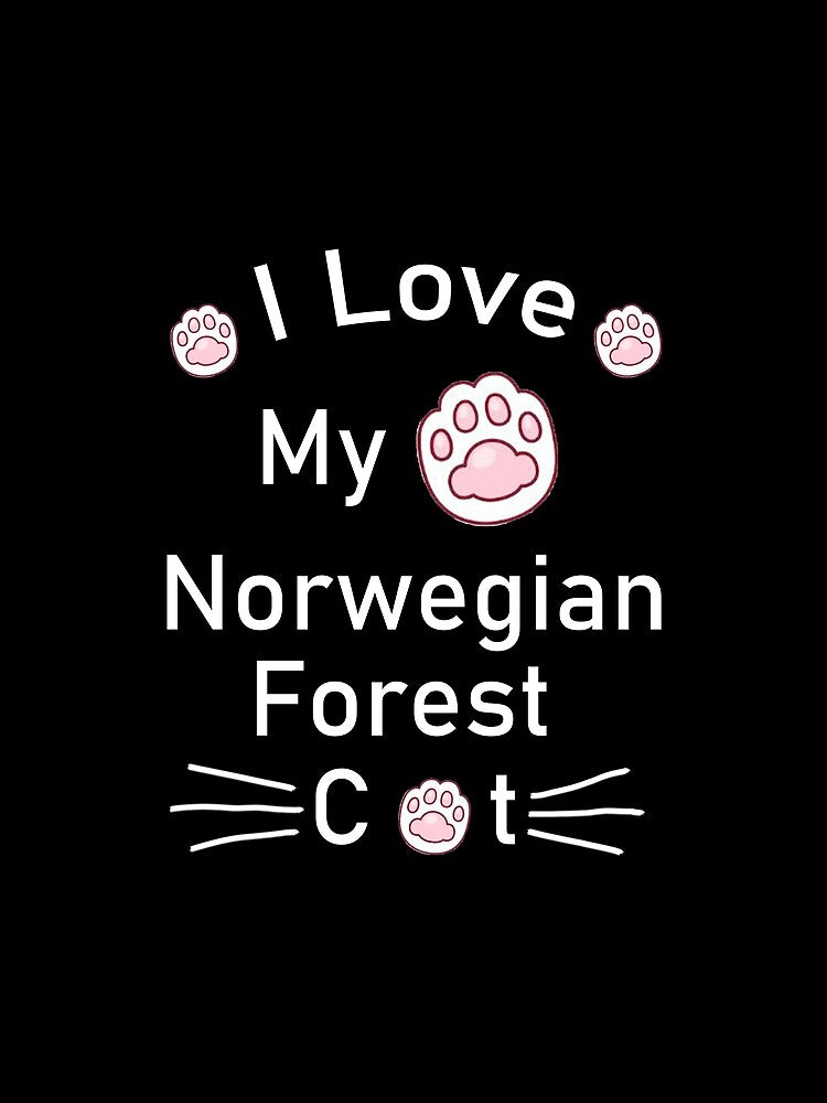 I Love My Norwegian Forest Cat by Housestore T-Shirts, Hoodie, Sweatshirt | BlankRebels.com (Image 2)