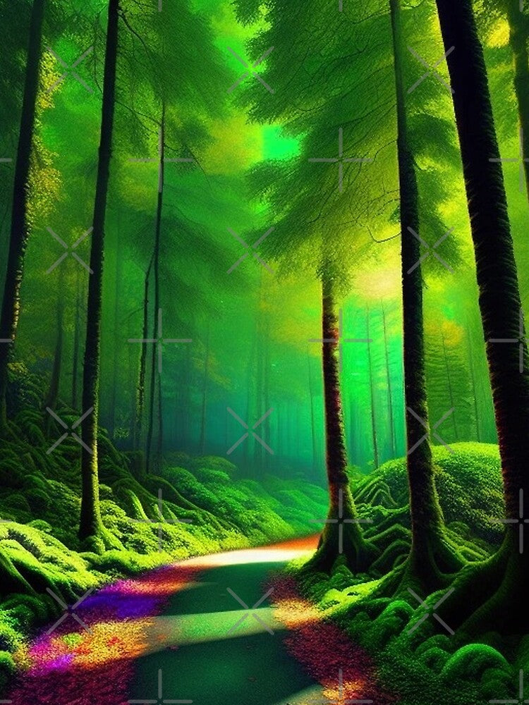 Enchanted forest Ai Generated by AiGens T-Shirts, Hoodie, Sweatshirt | BlankRebels.com (Image 2)