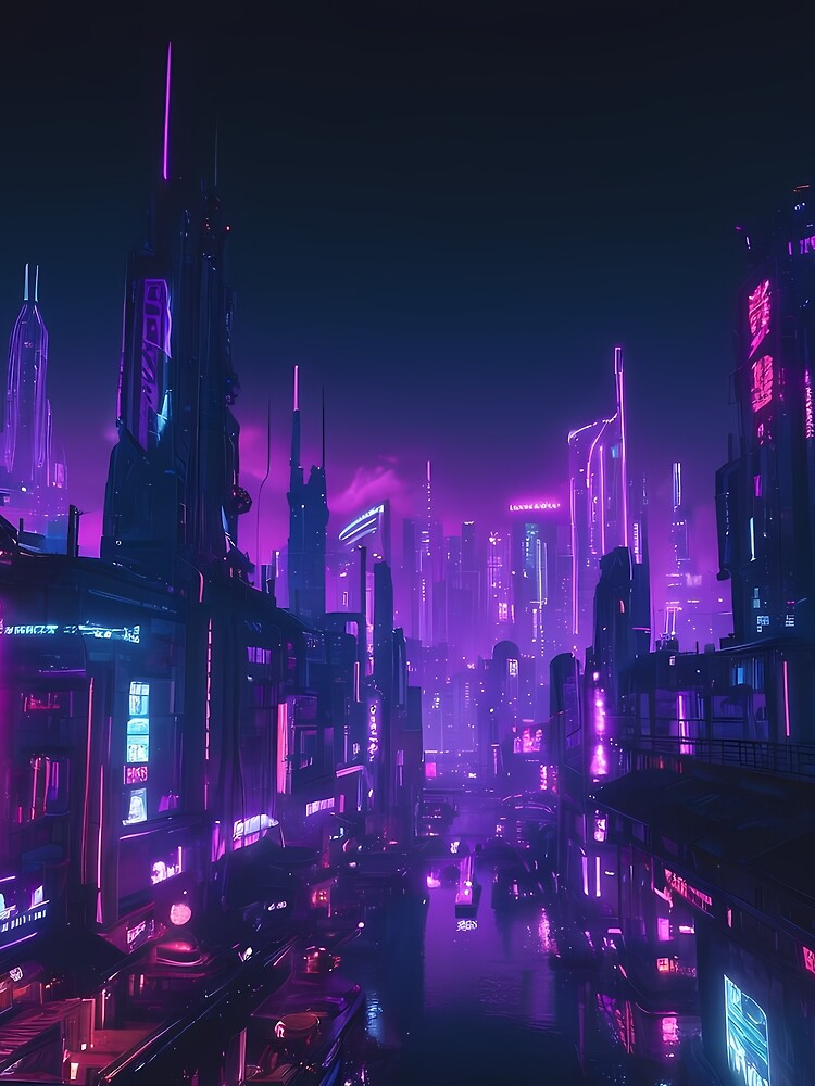 Cyberpunk City Skyline by papi1998