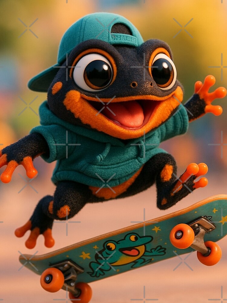 Skater Mantella Frog by Sillytoe T-Shirts, Hoodie, Sweatshirt | BlankRebels.com (Image 2)