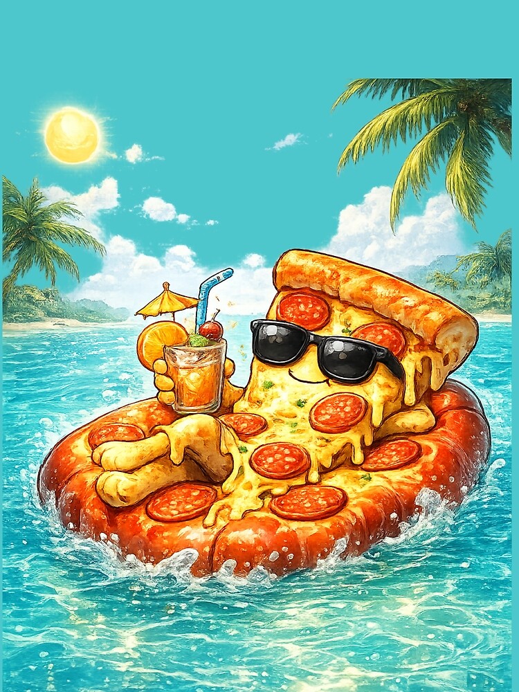 Pizza Pool Party – Funny Vacation Valentine Pun by PunchDrop T-Shirts, Hoodie, Sweatshirt | BlankRebels.com (Image 2)
