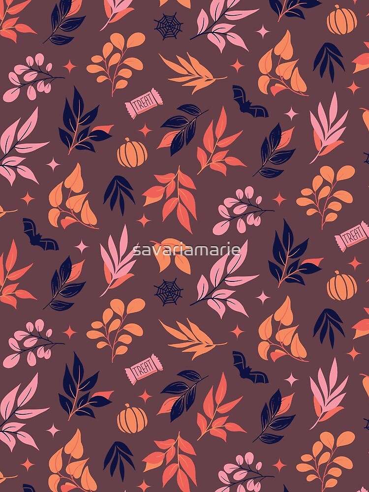 Botanical Pattern with Subtle Spooky Halloween Vibes by savariamarie T-Shirts, Hoodie, Sweatshirt | BlankRebels.com (Image 2)