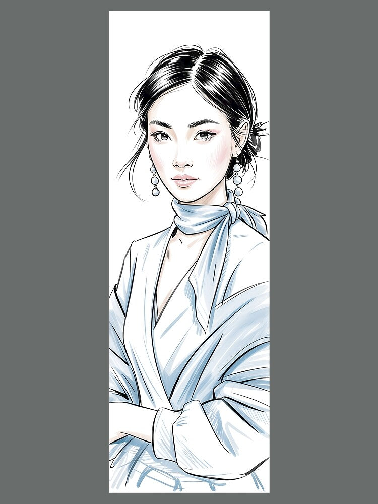 Elegant Woman Portrait Sketch Png By Merch, Limited Edition by BRCYNTHIASHOP T-Shirts, Hoodie, Sweatshirt (Image 2)
