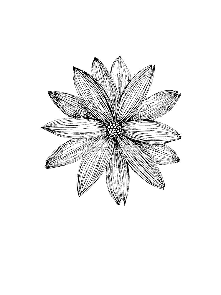 Single Fower blacklined by Jodster66 T-Shirts, Hoodie, Sweatshirt | BlankRebels.com (Image 2)