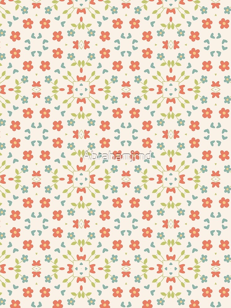 abstract flowers colorful floral seamless repeat pattern by Abrahamjrnd T-Shirts, Hoodie, Sweatshirt (Image 2)
