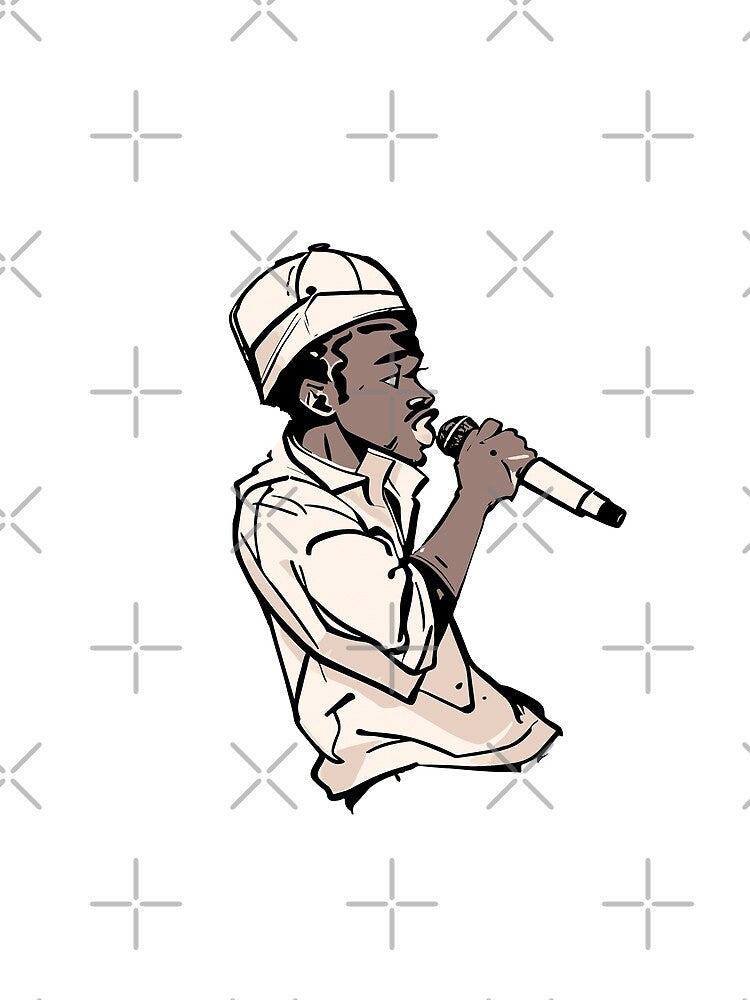 Rapper Holding a Microphone (Black) by execc T-Shirts, Hoodie, Sweatshirt | BlankRebels.com (Image 2)