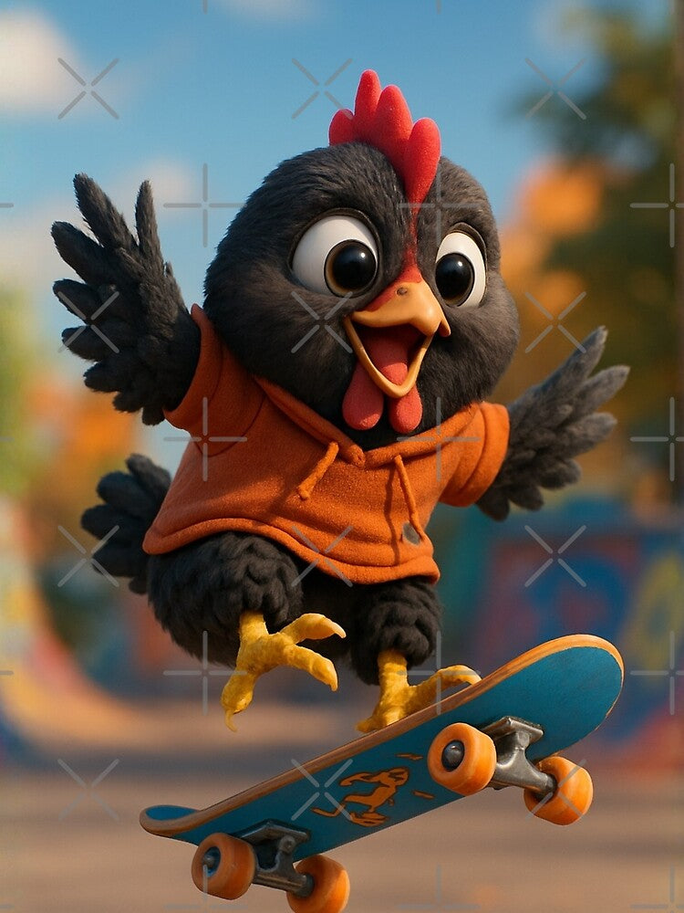 Skater Marans Chicken by Sillytoe T-Shirts, Hoodie, Sweatshirt | BlankRebels.com (Image 2)