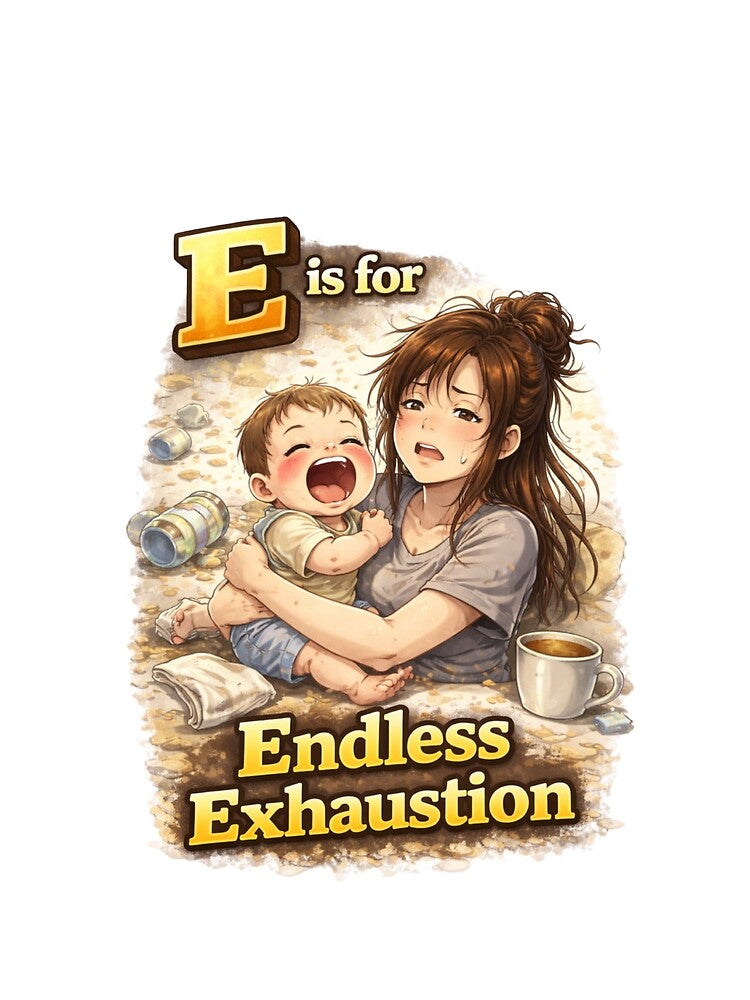 Mom Life – “Endless Exhaustion” · Alphabets – Mom’s POV by VQMHaidar T-Shirts, Hoodie, Sweatshirt | BlankRebels.com (Image 2)