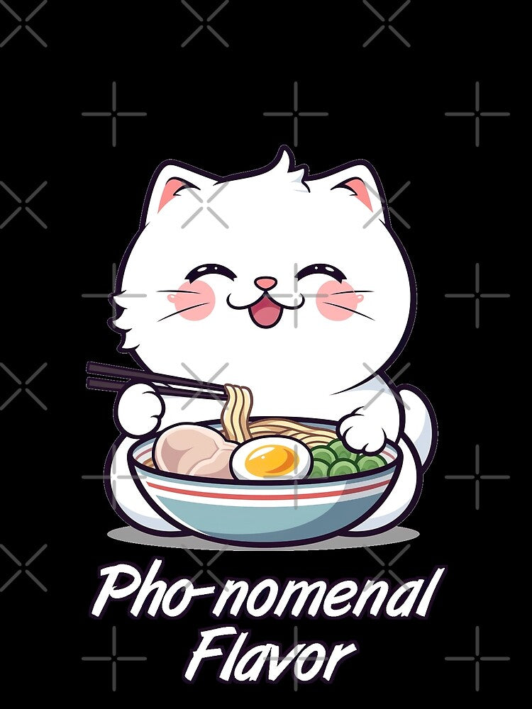Pho-nomenal Flavor Ramen Cat Pun by Yogimeister T-Shirts, Hoodie, Sweatshirt | BlankRebels.com (Image 2)