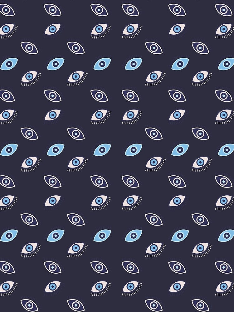 Blue Evil Eye Pattern by FeeLnLivE T-Shirts, Hoodie, Sweatshirt | BlankRebels.com (Image 2)
