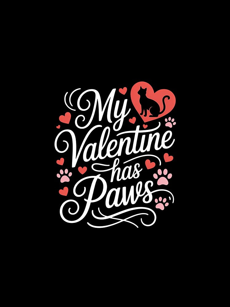 My Valentine Has Paws Cute Pet Valentine T-Shirts, Hoodie, Sweatshirt