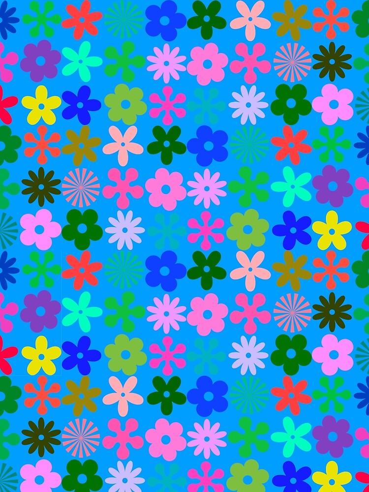 Hippie Flower Pattern by mrtraz T-Shirts, Hoodie, Sweatshirt | BlankRebels.com (Image 2)