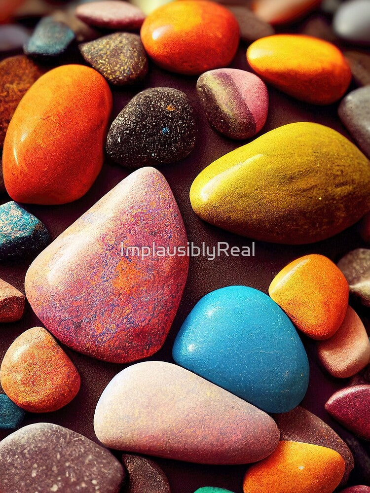 Brightly Colored Pebbles by ImplausiblyReal T-Shirts, Hoodie, Sweatshirt | BlankRebels.com (Image 2)