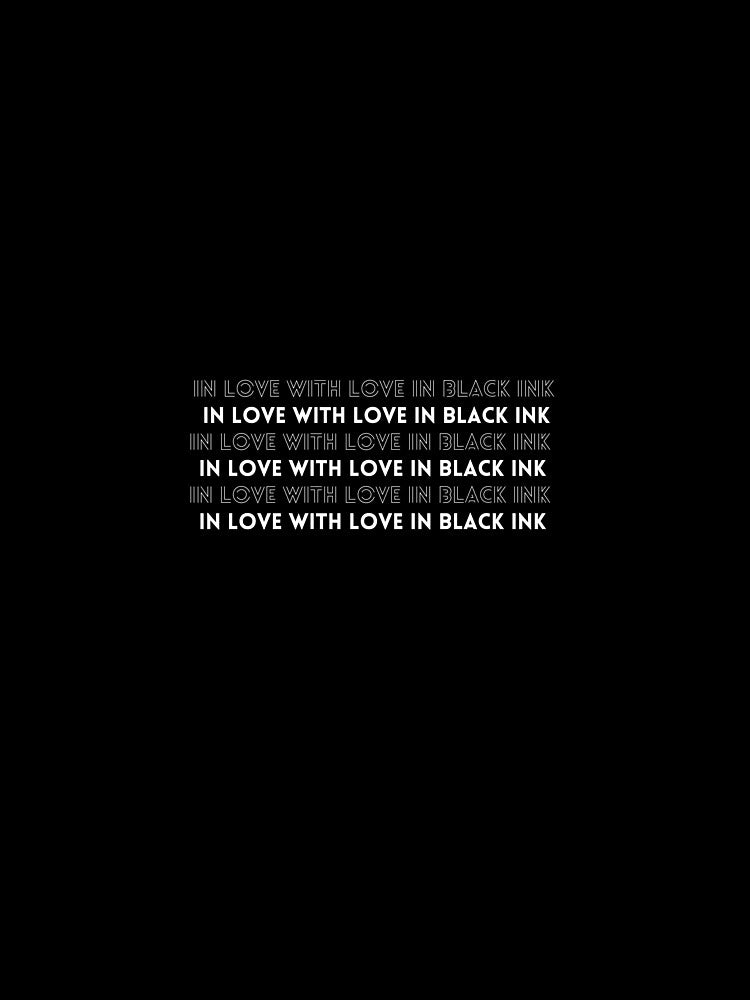 "In love with love in black ink" romance book kindle sticker by RomanceVibes T-Shirts, Hoodie, Sweatshirt (Image 2)