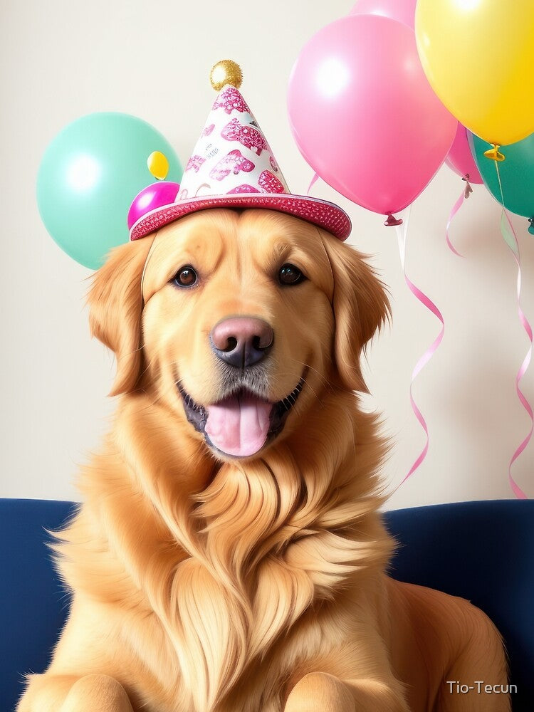 Funny cute Golden Retriever in birthday party by Tio-Tecun T-Shirts, Hoodie, Sweatshirt | BlankRebels.com (Image 2)