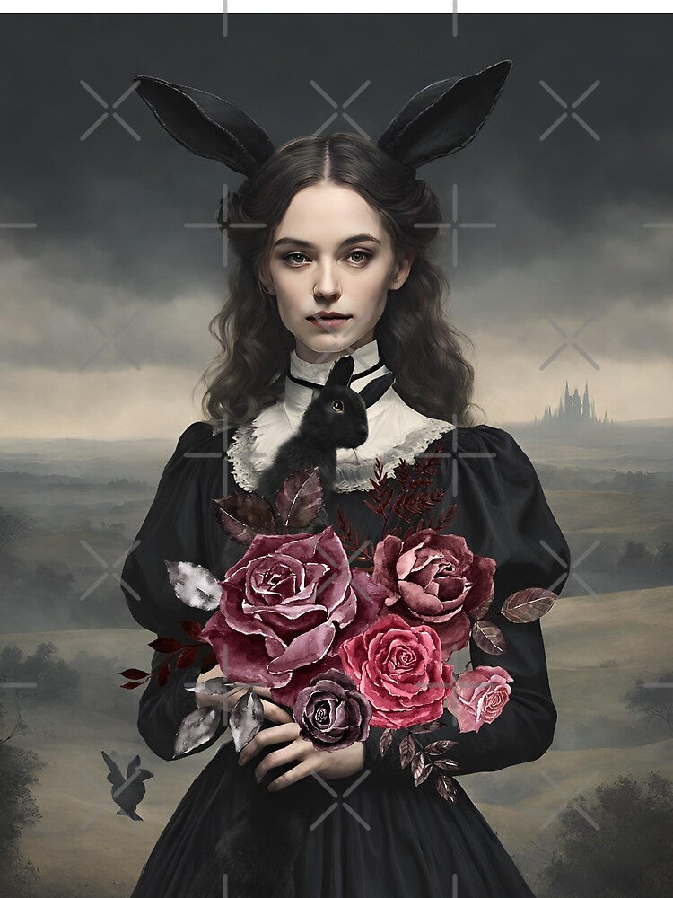 Dark Academia Easter Bunny Vintage Moody Woman by cutesy T-Shirts, Hoodie, Sweatshirt | BlankRebels.com (Image 2)